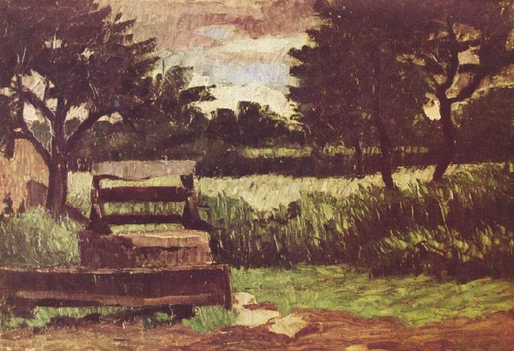 Paul Cezanne Landschaft mit Brunnen Norge oil painting art